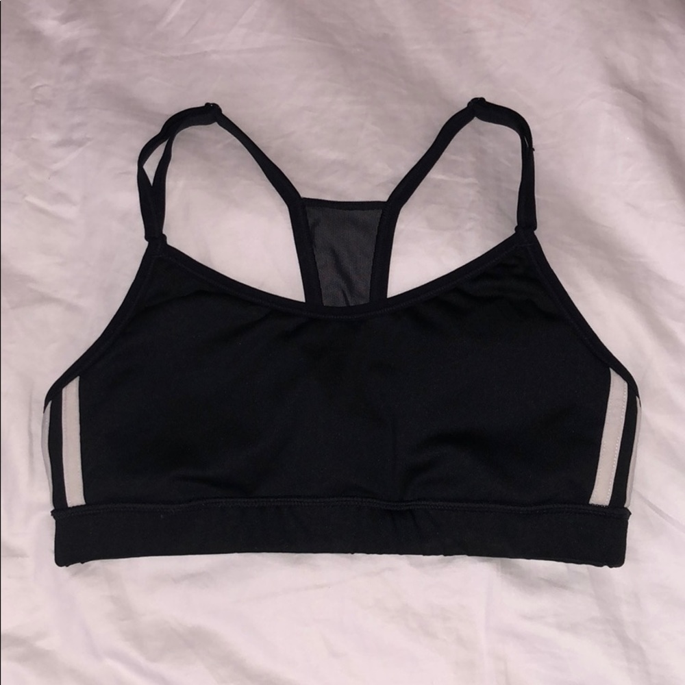 Adidas // 3 stripe racerback sports bra